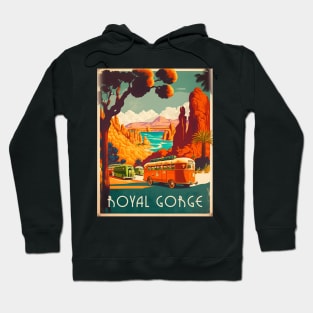 Royal Gorge Arkansas Vintage Travel Art Poster Hoodie